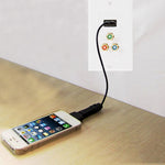 Pannello a parete con presa USB 2.0 e 3 prese RCA femmina