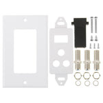 Pannello a parete con presa USB 2.0 e 3 prese F femmina
