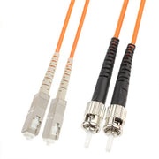 Ponticello in fibra ottica multimodale dual-core SC-ST, lunghezza: 3 m, Dual-Core Multi Mode