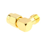 Adattatore SMA femmina a SMA maschio placcato in oro con angolo di 90 gradi, SMA Female to Male