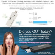 EDUP AC-1601 Adattatore wireless Wi-Fi USB 3.0 dual band 802.11AC 1200M, AC-1601 1200Mbps
