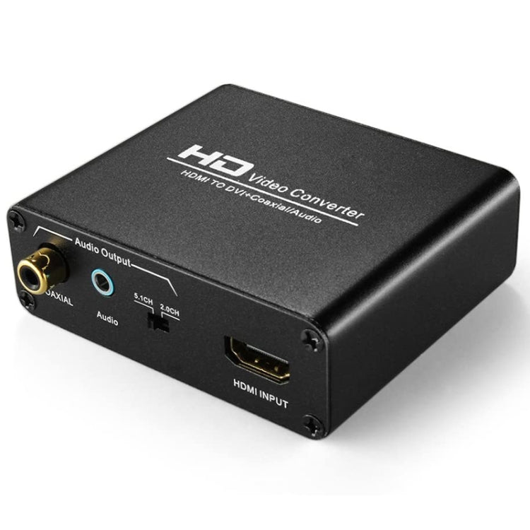 HDV-339 Adattatore convertitore audio stereo analogico/coassiale digitale Full HD da HDMI a DVI +