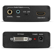 HDV-339 Adattatore convertitore audio stereo analogico/coassiale digitale Full HD da HDMI a DVI +