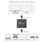 HDV-339 Adattatore convertitore audio stereo analogico/coassiale digitale Full HD da HDMI a DVI +