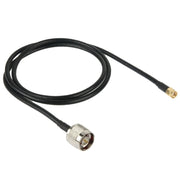 Cavo convertitore N maschio a RP-SMA, lunghezza: 100 cm (nero), 1m N Male to RP-SMA