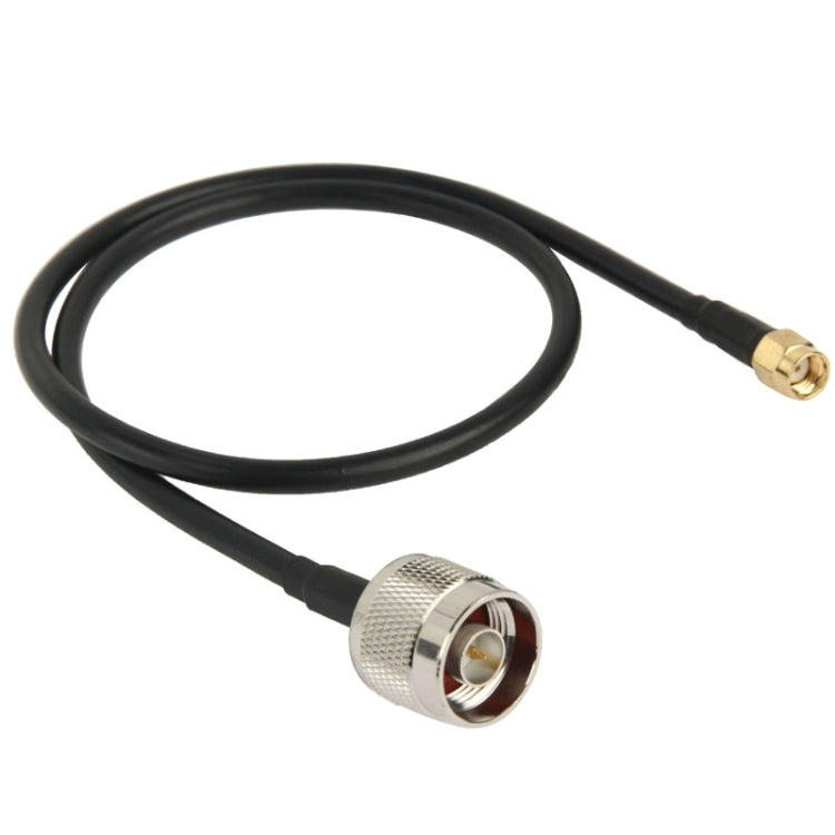 Cavo convertitore N maschio a RP-SMA, lunghezza: 50 cm (nero), 50cm N Male to RP-SMA