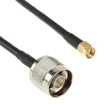 Cavo convertitore N maschio a RP-SMA, lunghezza: 50 cm (nero), 50cm N Male to RP-SMA