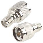 Connettore N maschio a RPTNC femmina, N Male to RPTNC Female