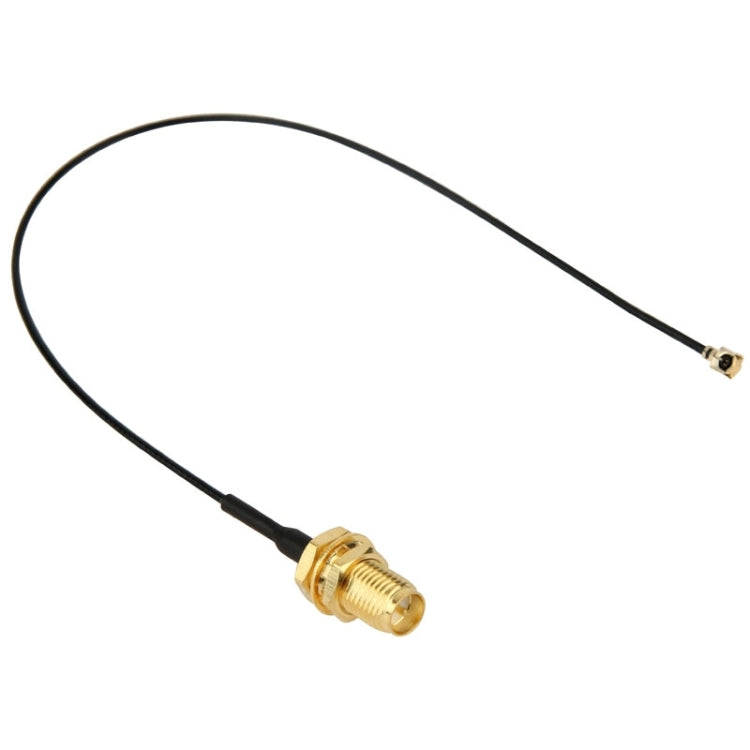 U.fl / IPX a RP SMA Pigtail femmina per rete Wi-Fi, lunghezza cavo: 18 cm, 18cm RP-SMA Female Black