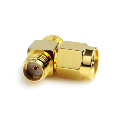Adattatore SMA maschio a 2 SMA femmina placcato oro