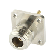 Adattatore coassiale RF N femmina con piastra quadrata