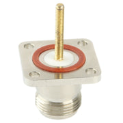 Adattatore coassiale RF N femmina con piastra quadrata