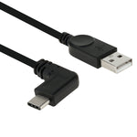 Cavo adattatore USB-C 3.0 maschio a gomito 90° 18 cm