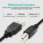 Cavo USB 2.0 A maschio a B maschio prolunga/trasferimento dati/stampante, lunghezza: 4,5 m, USB 2.0 A Male to B Male, 4.5m