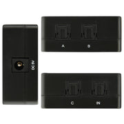 Adattatore di alimentazione SPDIF / TOSLINK Amplificatore splitter audio ottico digitale 1x3 Supporta 5.1, Supports 5.1