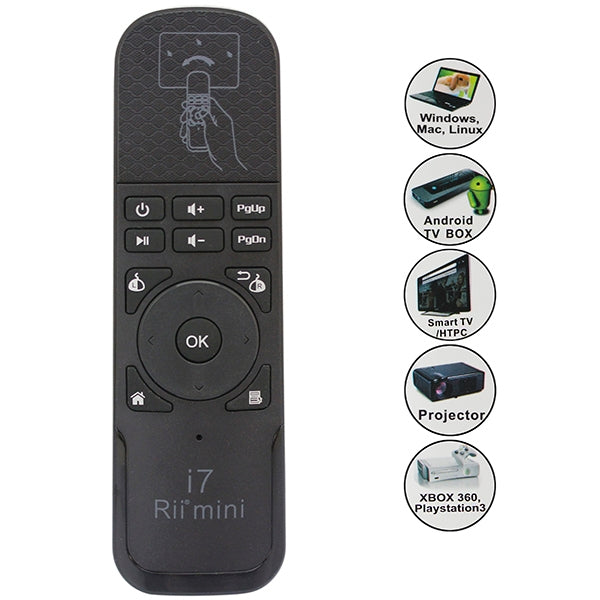 Mini tastiera wireless Air Mouse Rii i7 remota per HTPC / Android TV Box / Xbox360, Rii i7
