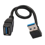 Cavo di prolunga USB 3.0 con angolo di 90 gradi Cavo adattatore da maschio a femmina, lunghezza: 15 cm, Down Angle AM to AF, length: 15cm