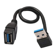 Cavo di prolunga USB 3.0 con angolo di 90 gradi Cavo adattatore da maschio a femmina, lunghezza: 15 cm, Down Angle AM to AF, length: 15cm