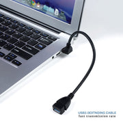 Cavo di prolunga USB 3.0 con angolo di 90 gradi Cavo adattatore da maschio a femmina, lunghezza: 15 cm, Down Angle AM to AF, length: 15cm