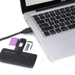 HUB USB 3.0 portatile super veloce a 4 porte Indicatore LED Hot-swap da 5 Gbps, segnale USB 3.0 trasparente, HUB 5GBPs