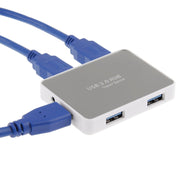CR-H302 Superficie a specchio 4 porte HUB USB 3.0 super veloce da 5 Gbps + cavo di trasmissione USB 3.0 da 60 cm, H302 White, H302 Black