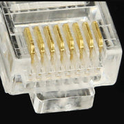 Spina modulare con connettore RJ45 ad alte prestazioni da 100 PC, oro: 3u 3 piedi, Gold: 3u 3 Feet