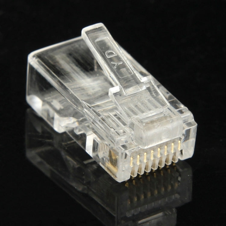 Spina modulare con connettore RJ45 da 100 PC, oro: 3u, Gold: 3u
