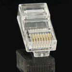 Spina modulare con connettore RJ45 da 100 PC, oro: 3u, Gold: 3u