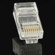 Spina modulare con connettore RJ45 da 100 PC, oro: 3u, Gold: 3u