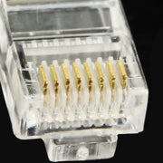Spina modulare con connettore RJ45 da 100 PC, oro: 3u, Gold: 3u