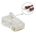 Spina modulare con connettore RJ45 da 100 PC, oro: 3u, Gold: 3u