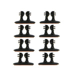 8 PZ DM-003 Comoda clip per cavo per auto con adesivo, DM-003(Black), DM-003(Beige)