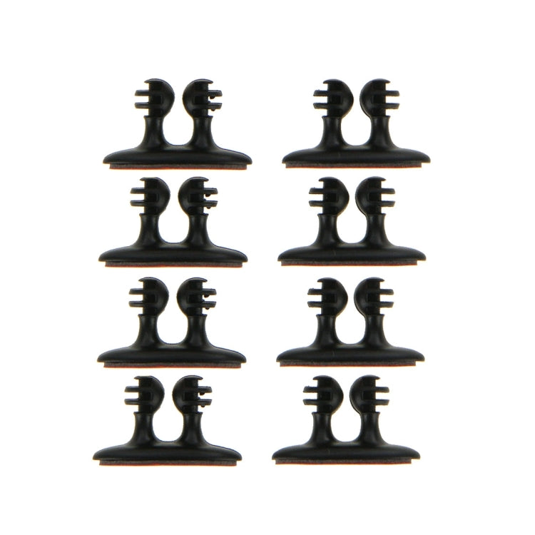 8 PZ DM-003 Comoda clip per cavo per auto con adesivo, DM-003(Black), DM-003(Beige)