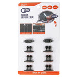 8 PZ DM-003 Comoda clip per cavo per auto con adesivo, DM-003(Black), DM-003(Beige)
