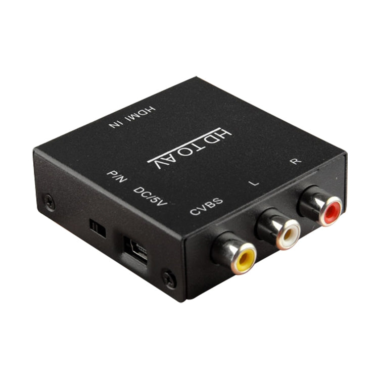 HDV-M610 Adattatore convertitore video Mini Full HD 1080P da HDMI a AV/CVBS, HDMI to AV/CVBS (Mini)