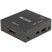 HDV-M610 Adattatore convertitore video Mini Full HD 1080P da HDMI a AV/CVBS, HDMI to AV/CVBS (Mini)