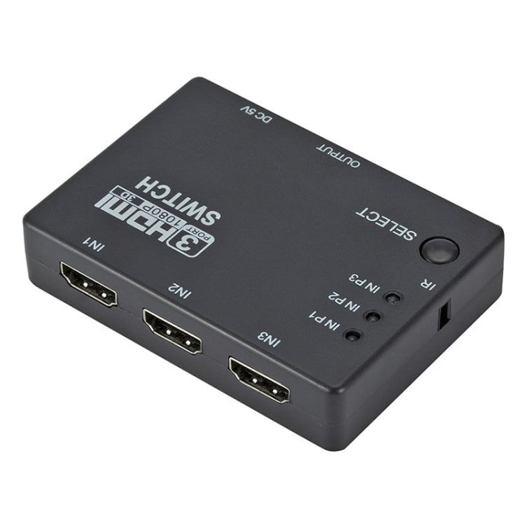 Switch HDMI 3x1 Full HD 1080P 3D con telecomando IR, with IR Remote Control