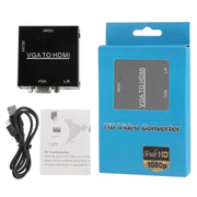 Adattatore convertitore audio video digitale HD 1080P HDMI Mini VGA a HDMI Scaler Box per PC / HDTV, HD 1080P