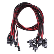 Cavo dell'interruttore di alimentazione del telaio del computer da 10 pezzi, 10 PCS Chassis Power Switch Cable