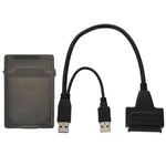 Cavo USB 2.0/USB 3.0 a SATA con scatola di protezione HDD da 2,5 pollici, supporta velocità fino a 4 TB, USB 3.0 to SATA with USB(B)