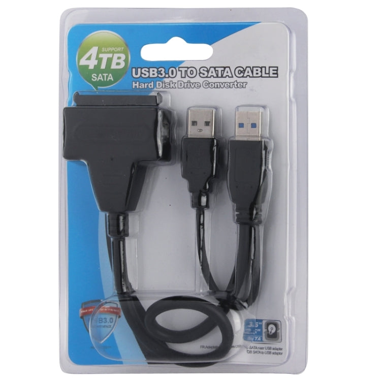 Cavo USB 2.0/USB 3.0 a SATA con scatola di protezione HDD da 2,5 pollici, supporta velocità fino a 4 TB, USB 3.0 to SATA with USB(B)