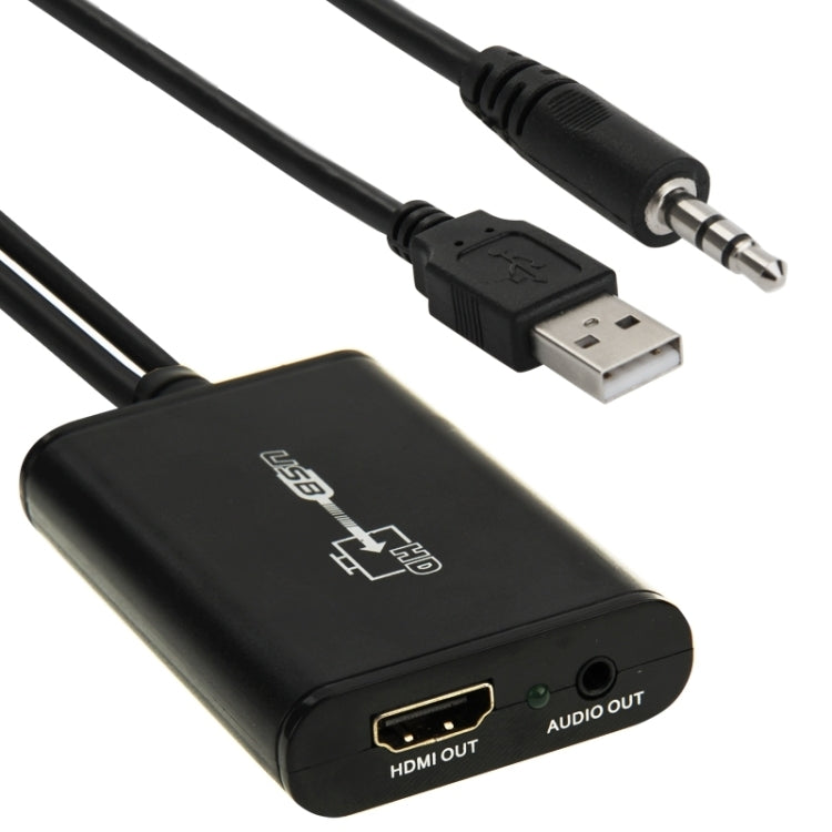 Convertitore leader video HD da USB 2.0 a HDMI per HDTV, supporta Full HD 1080P, USB 2.0 to HDMI