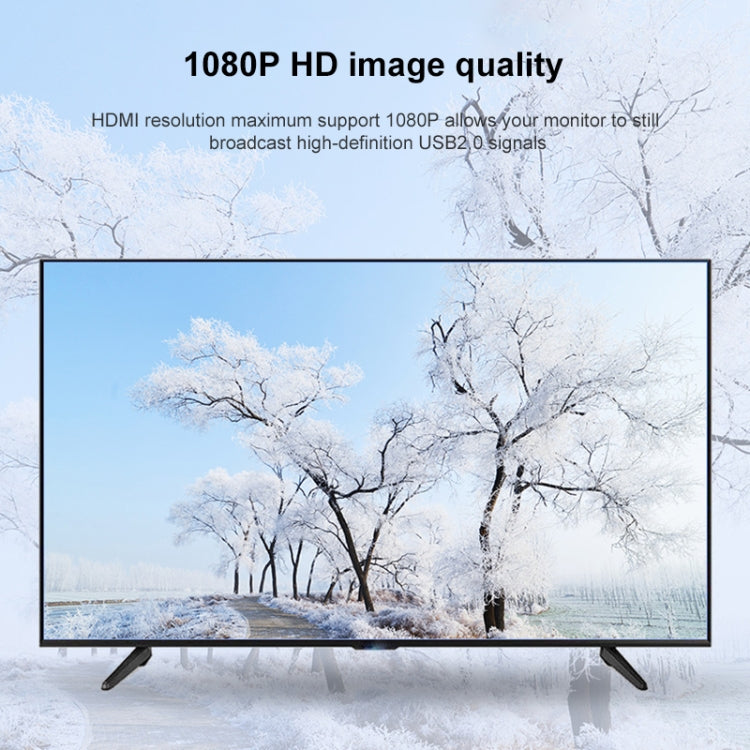 Convertitore leader video HD da USB 2.0 a HDMI per HDTV, supporta Full HD 1080P, USB 2.0 to HDMI