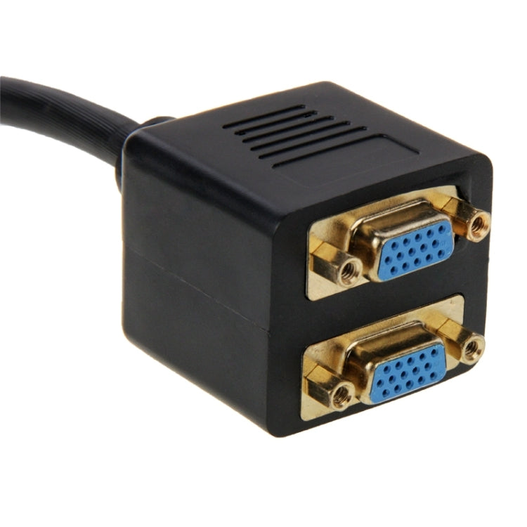 Cavo sdoppiatore DVI 24+5 pin maschio a 2 VGA femmina da 30 cm, DVI 24+5 Pin Male