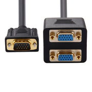 Cavo sdoppiatore da 30 cm VGA maschio a 2 VGA femmina, VGA Male