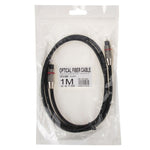 Cavo audio digitale in fibra ottica Toslink da M a M, diametro esterno: 5,0 mm, lunghezza: 1 m, 1m