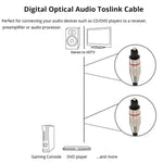 Cavo audio digitale in fibra ottica Toslink da M a M, diametro esterno: 5,0 mm, lunghezza: 1,5 m, 1.5m