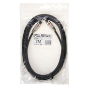 Cavo audio digitale in fibra ottica Toslink da M a M, diametro esterno: 5,0 mm, lunghezza: 2 m, 2m