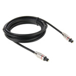 Cavo audio digitale in fibra ottica Toslink da M a M, diametro esterno: 5,0 mm, lunghezza: 3 m, 3m