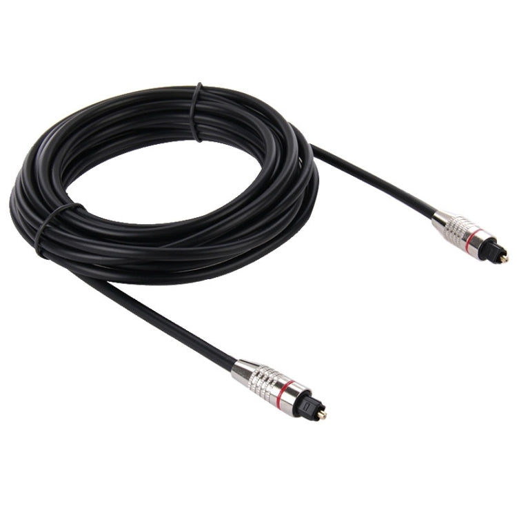 Cavo audio digitale in fibra ottica Toslink da M a M, diametro esterno: 5,0 mm, lunghezza: 5 m, 5m